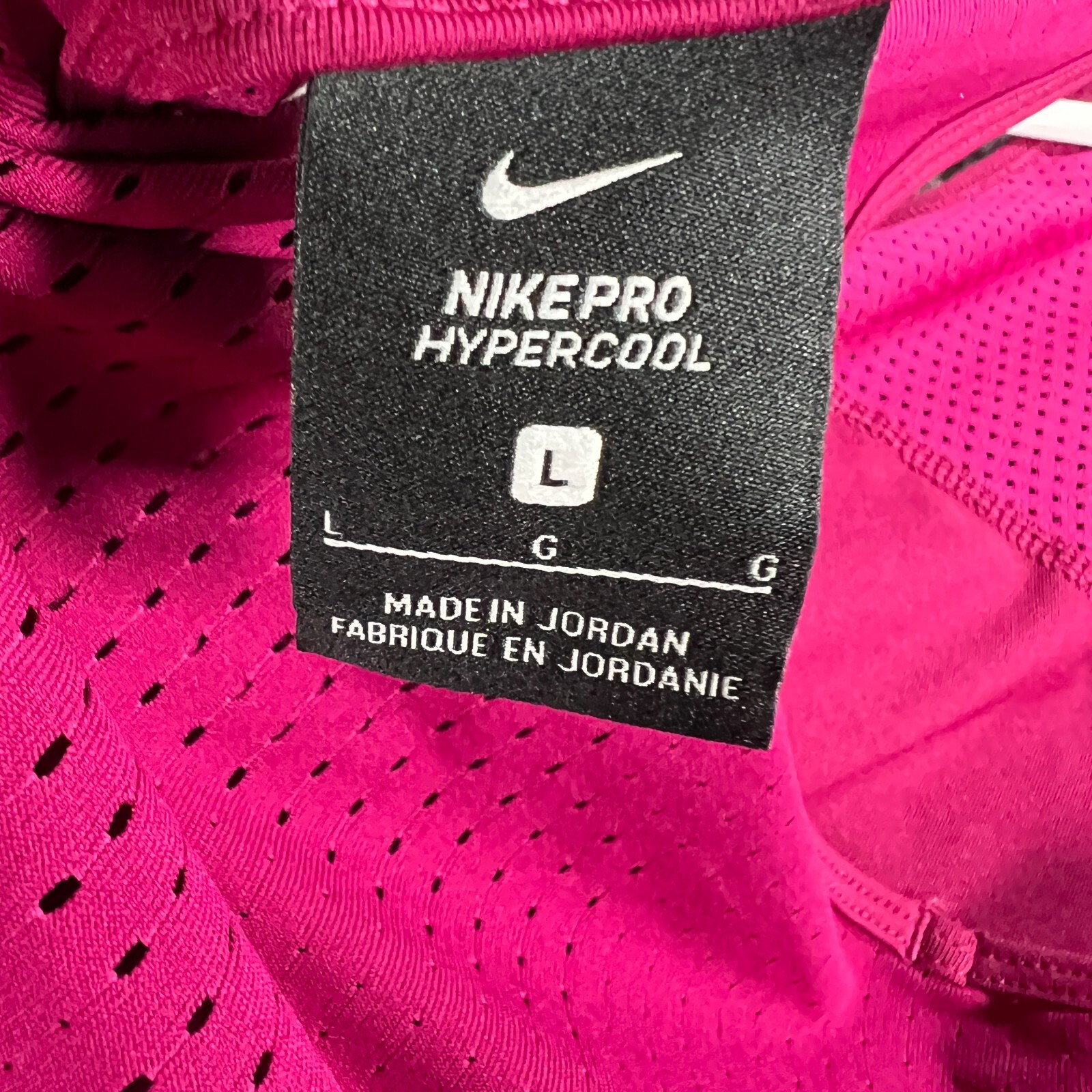 Nike Pro Hypercool Tank Top Womens Large Purple Sleeveless Training Gym Running