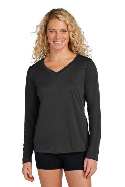Sport-Tek® Women’s Long Sleeve PosiCharge® Competitor™ V-Neck Tee – LST353LS