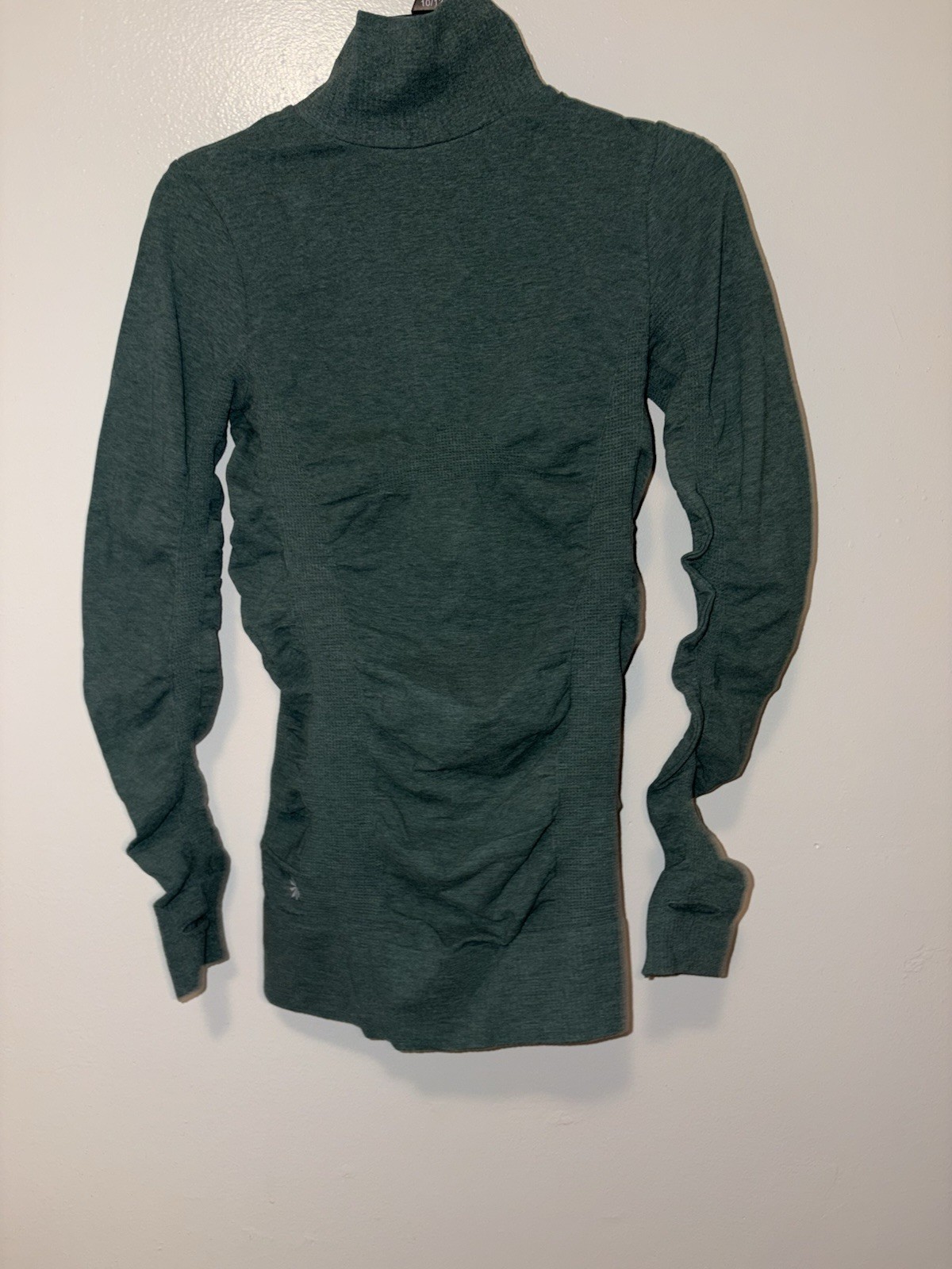 Athleta Green Breathe T-Neck Hike Camping Top #268467 NWT XXS 2XS