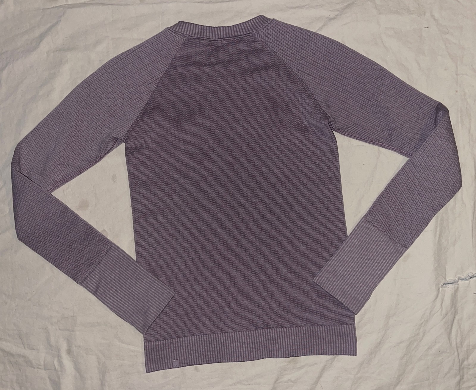Lululemon Rest Less Pullover Textured Crew Bubble Dot Violet Purple Shirt Sz 4/6