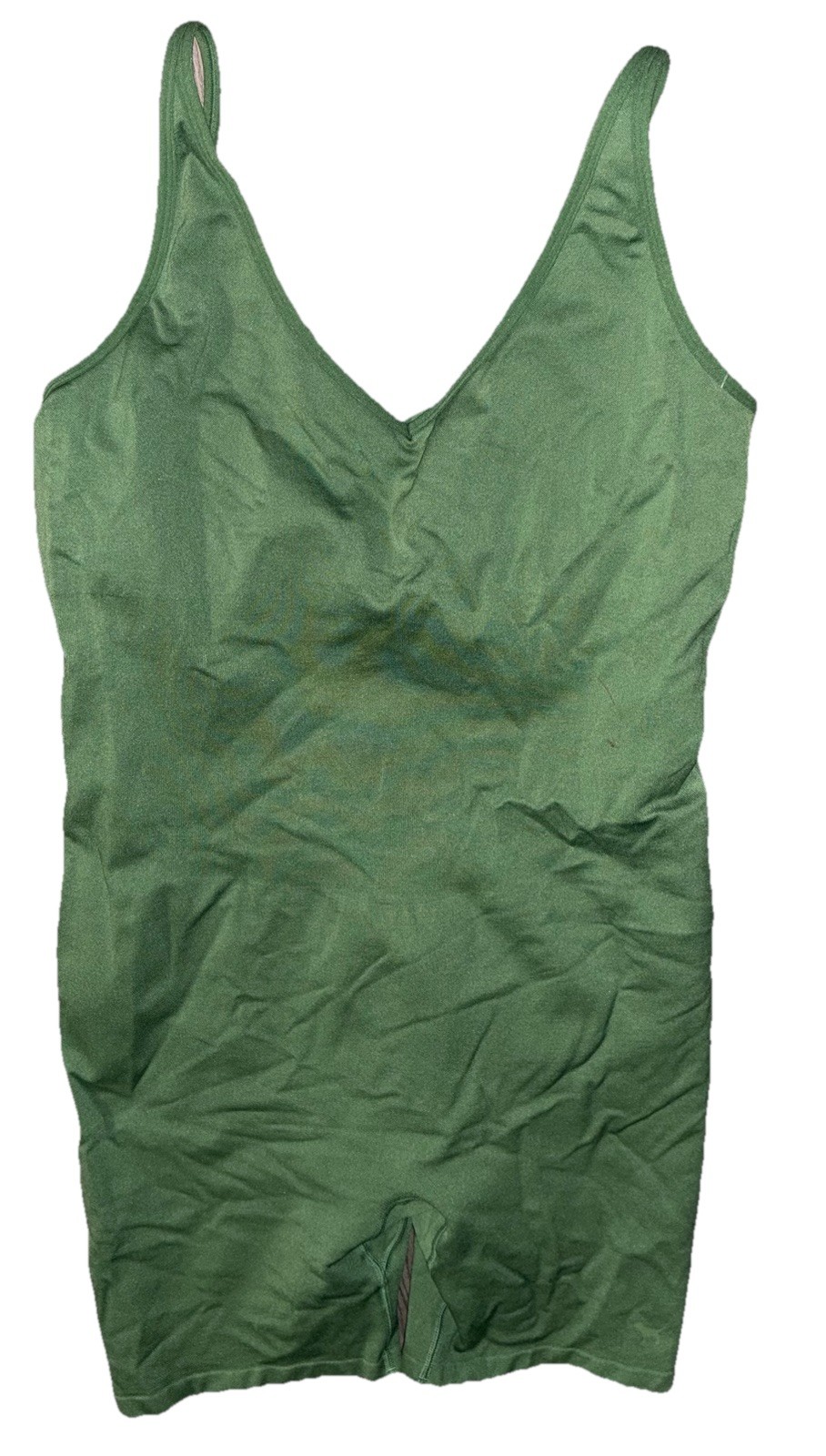PINK ACTIVE VICTORIAS SECRET Green Bodysuit 1-Piece Leotard 6″ Shorts Shelf Bra