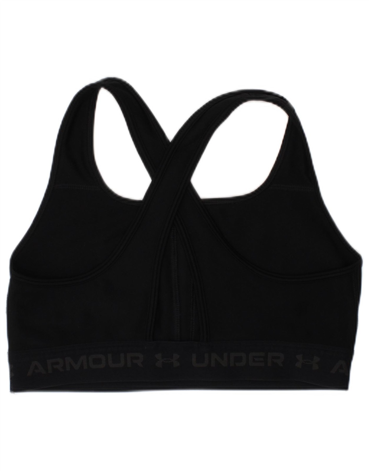 Under Armour Womens Compression Graphic Sport Bra Top Medium Black Sports Z209