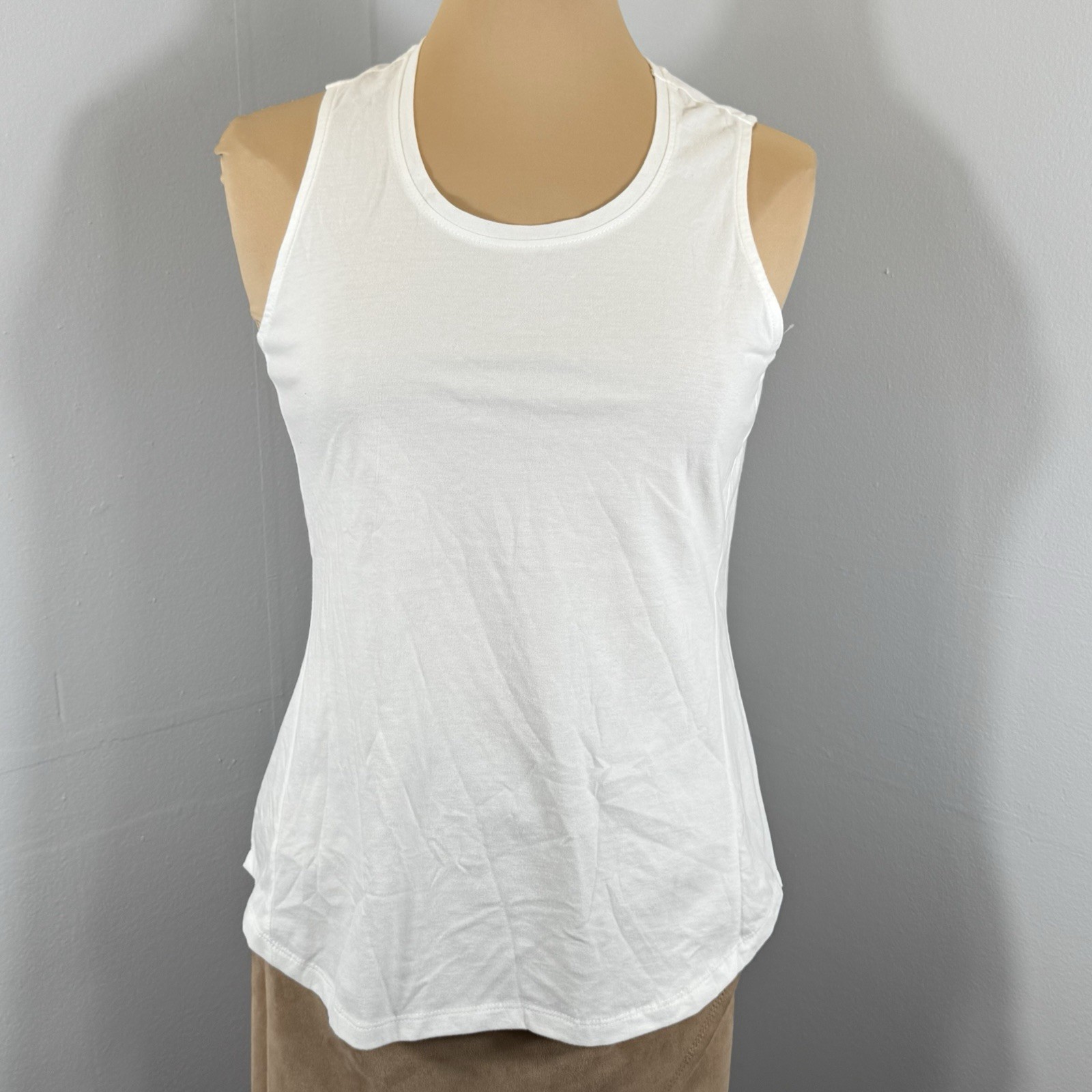 Kuhl Sz L Women Bravada Tank Top Shirt White Comfort Ultra Soft Blend 8487 NWOT