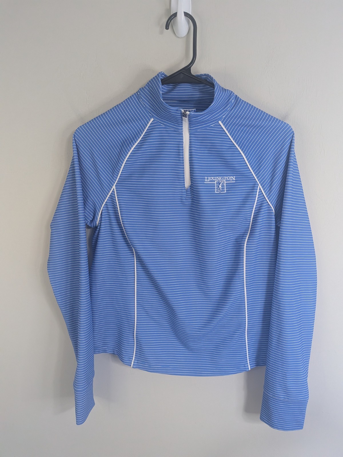 Johnnie-O Pullover Women’s Small Blue 1/4 Zip Long Sleeve Striped Golf Tennis