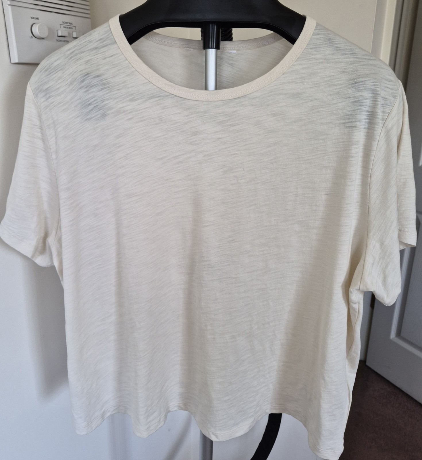 Athleta ESSENTIAL SLUB Tee Bone (Off-white) -T-Shirt Athleisure XL