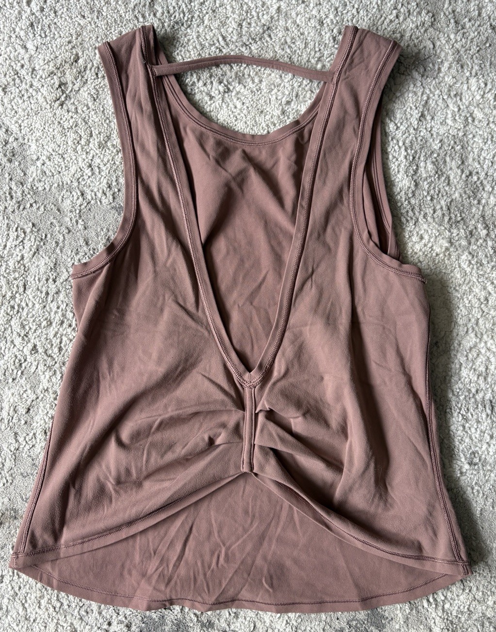 Lululemon Size Large Deep Stretch Tank Pink Nulu