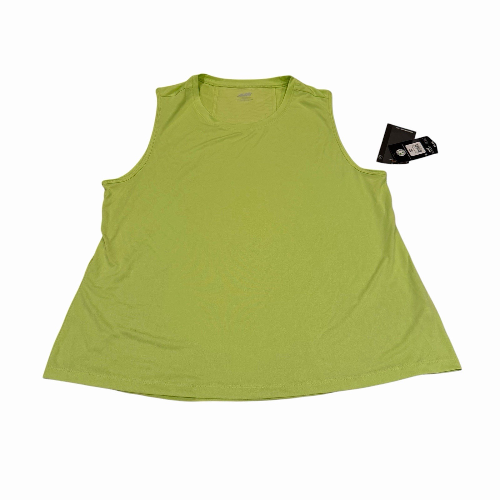 Avia Performance Tank Top Womens XXL Neon Green Moisture Wicking Stretch Active