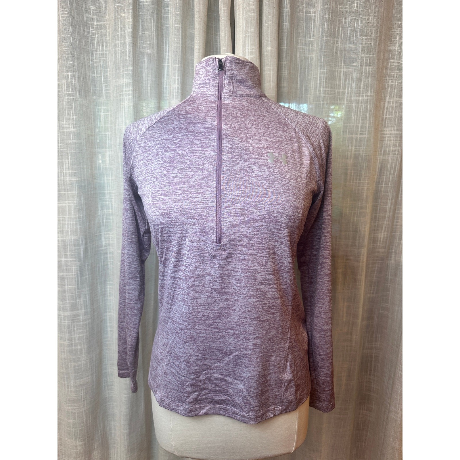 Under Armour Tech Twist ½ Zip Pullover Lavender Long Sleeve Size M NWOT