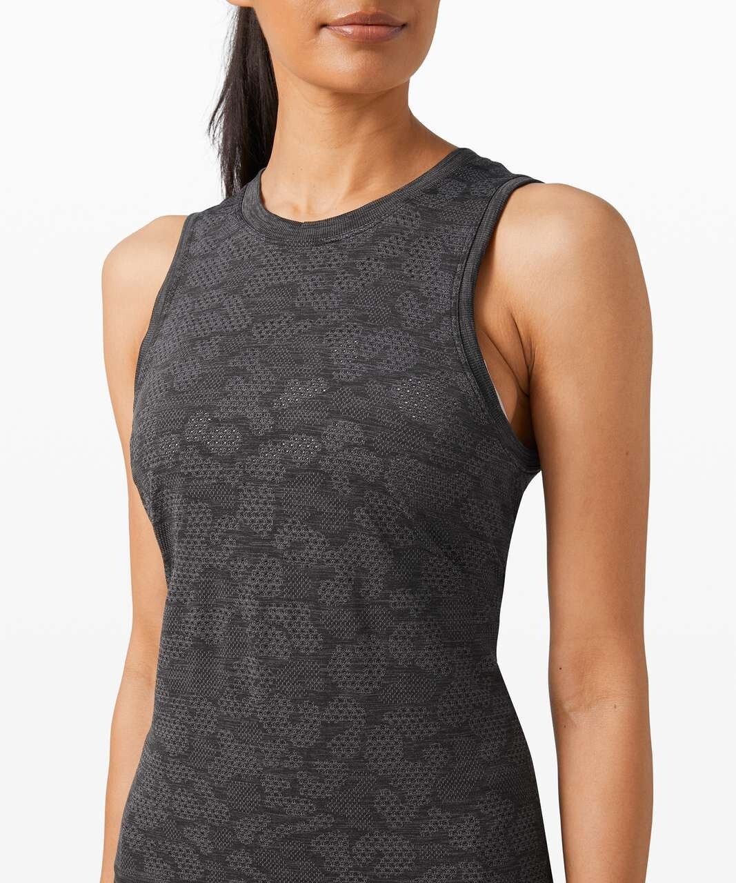 Lululemon 6 Breeze By Muscle Tank Polar Spots Titanium / Black W1CA2S NWOT