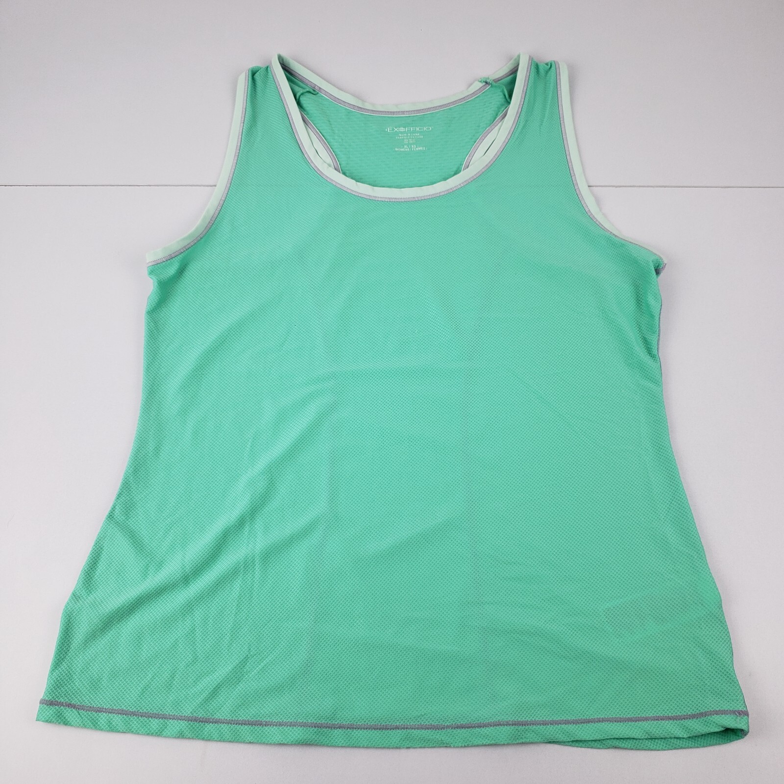 ExOfficio Tank Top Women’s XL Green Racerback Stretch Top