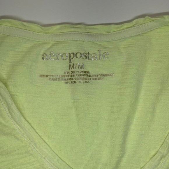 Aeropostale Chartreuse fitted Tee