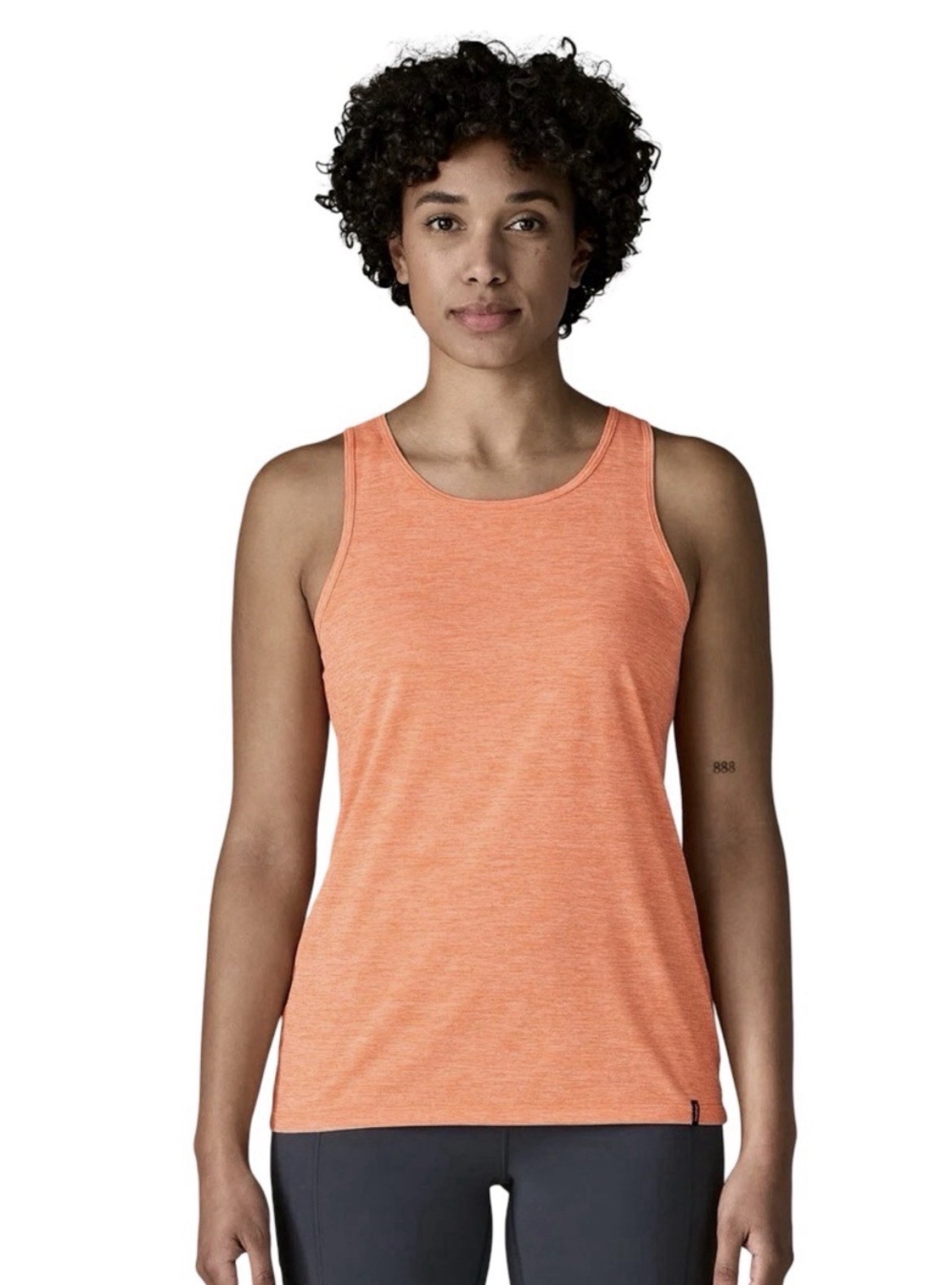 Patagonia Women’s Capilene cool daily tank in orange/ peach sherbet XS workout