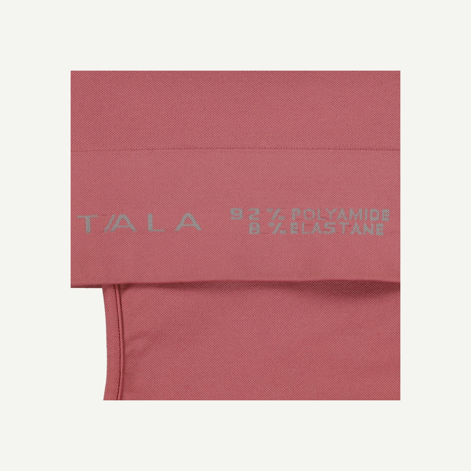 TALA Womens Rose gold Polyamide/Elastane Sleeveless Collar Crop Top Size L