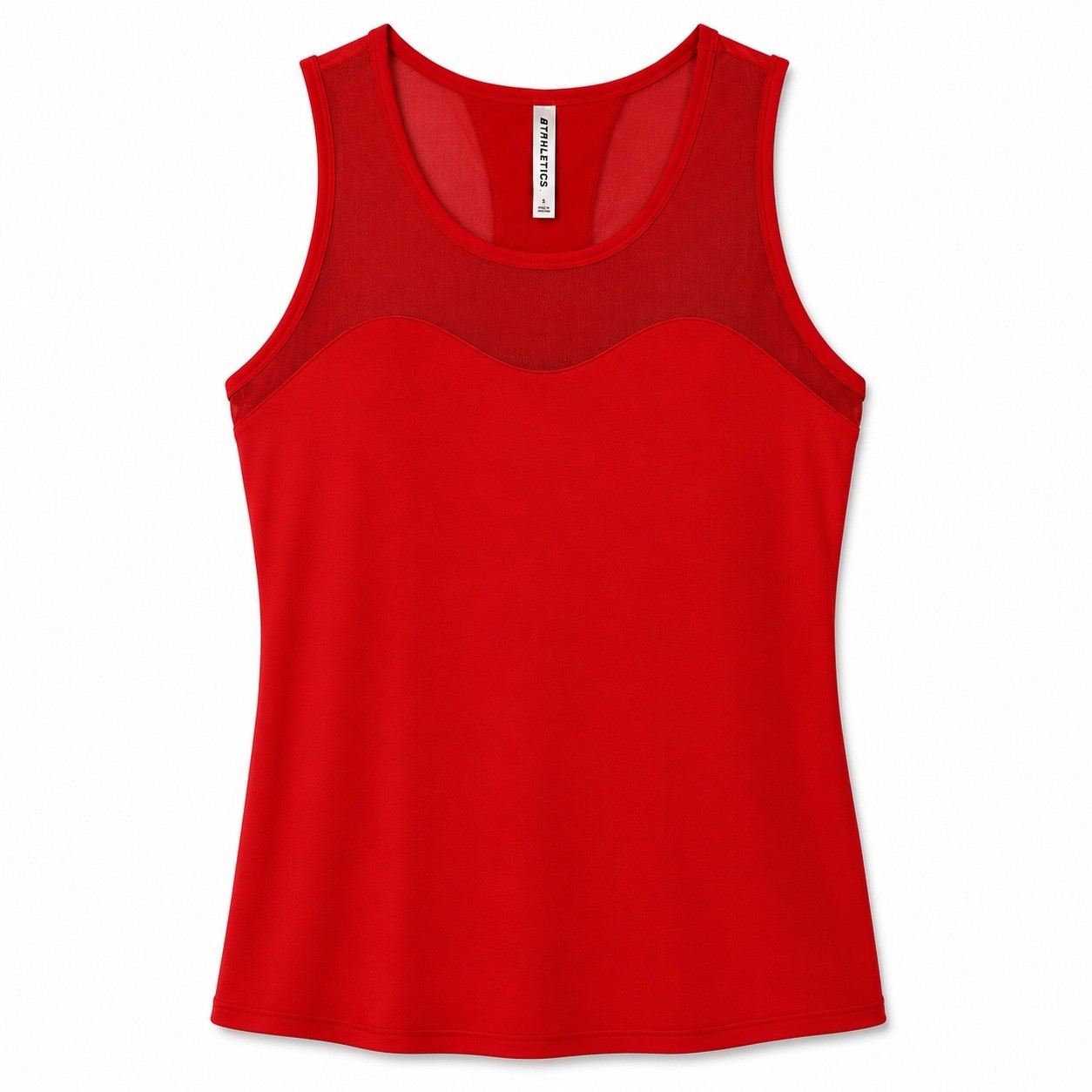 Fabletics Helena Tank Red Mesh Racerback Workout Top Small