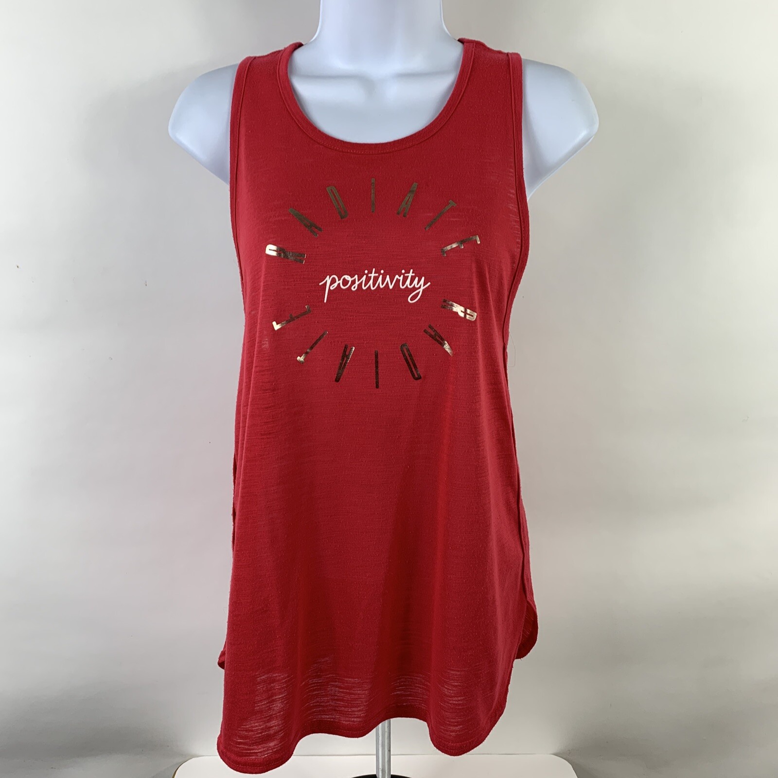 Old Navy Active Tank Top Medium Pink Go-Dry Athletic Semi-Fitted Wide Strap
