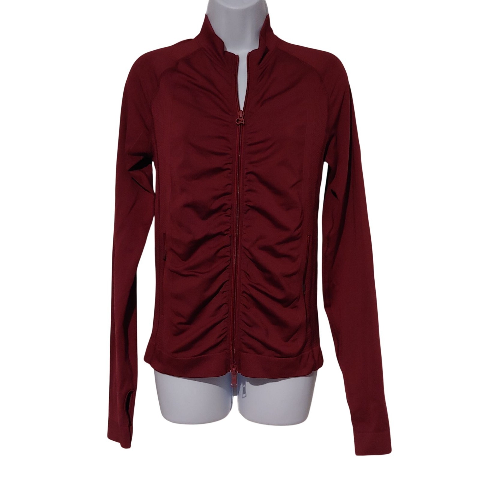 G/Fore Womens Ruched Mid Layer Cabernet – AW19 Golf Athleisure Activewear S