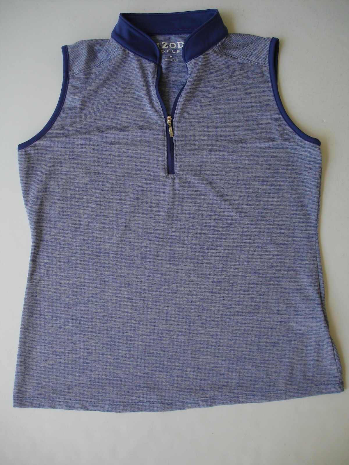IZOD Womens Golf / Casual Top – Zip Neckline – Purple – Womens M