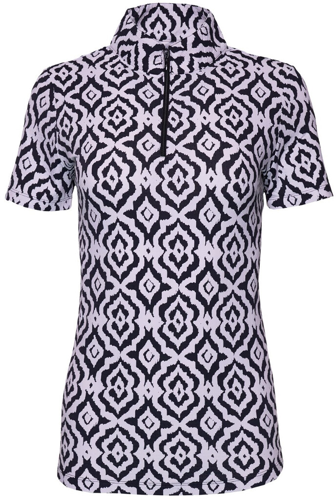 NWT Ladies IBKUL HOLLIE BLACK Short Sleeve Mock Golf Shirt – S M L & XXL