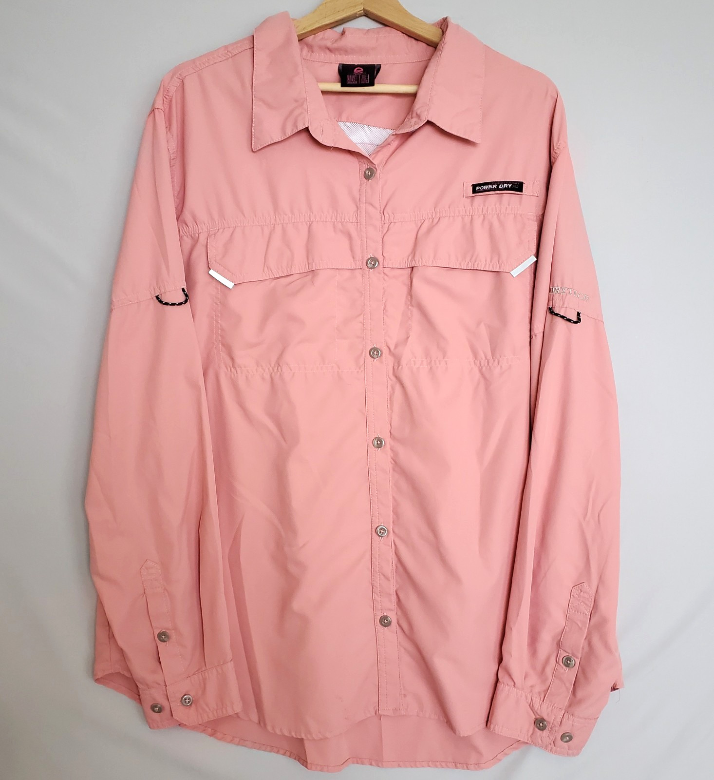 Little Donkey Andy Shirt Women XXL Salmon Dry Tech Outdoor Hiking Vented Fishing