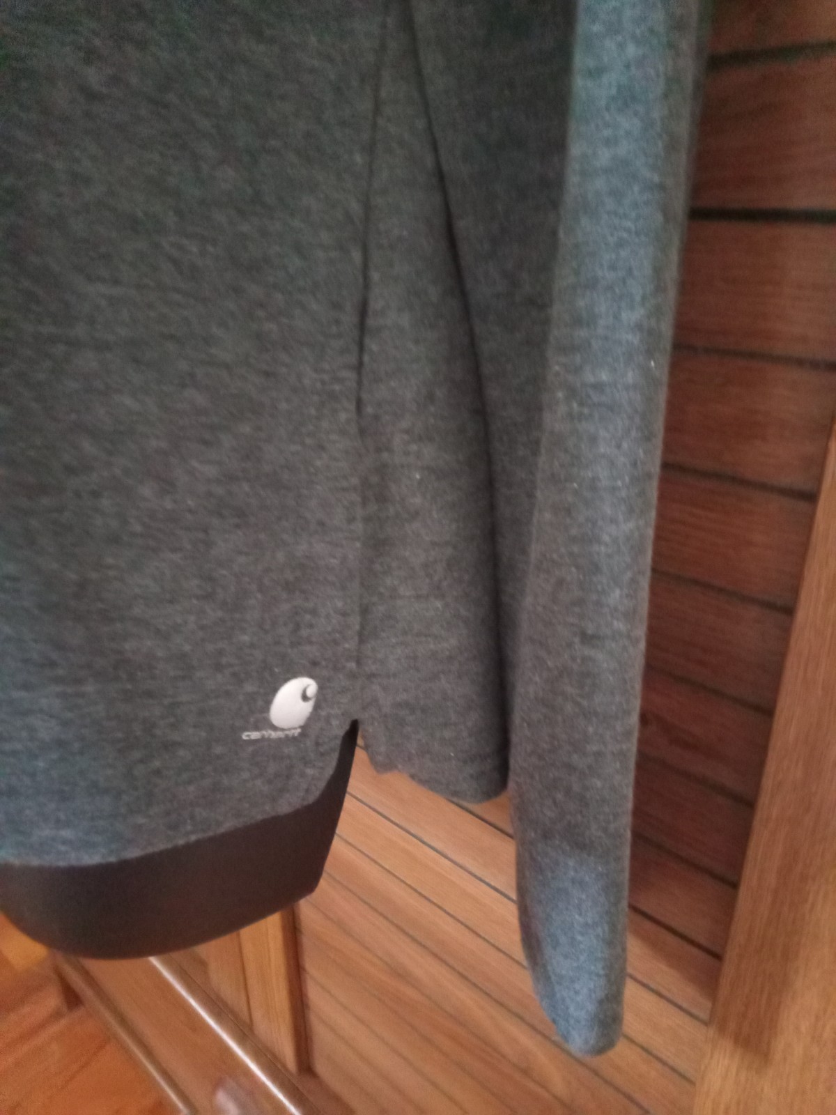 Carhartt Force Women’s Size M 8-10 Gray 1/4 Zip Long Sleeve Slightly Fitted Top