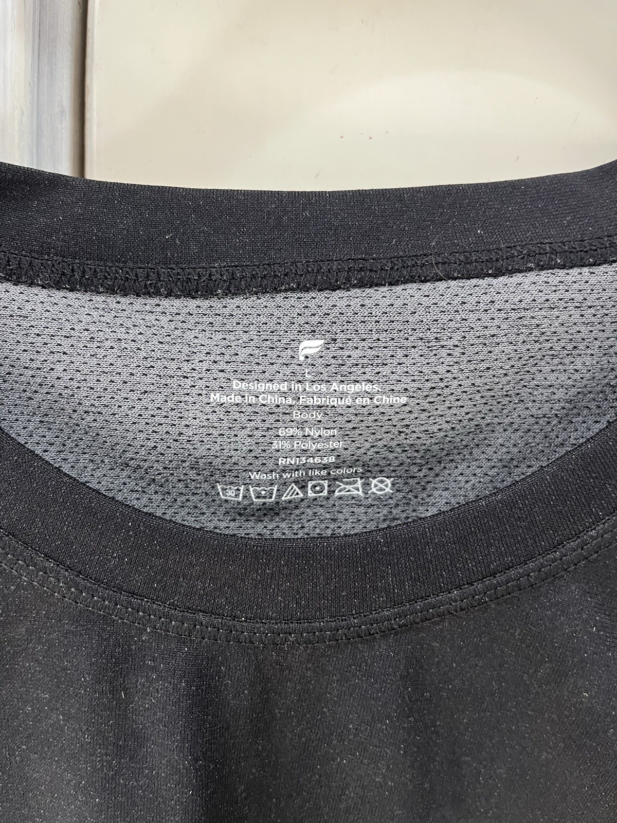 Fabletics Men’s Black Mesh Breathable Sleeveless Tank Top Round Neck L