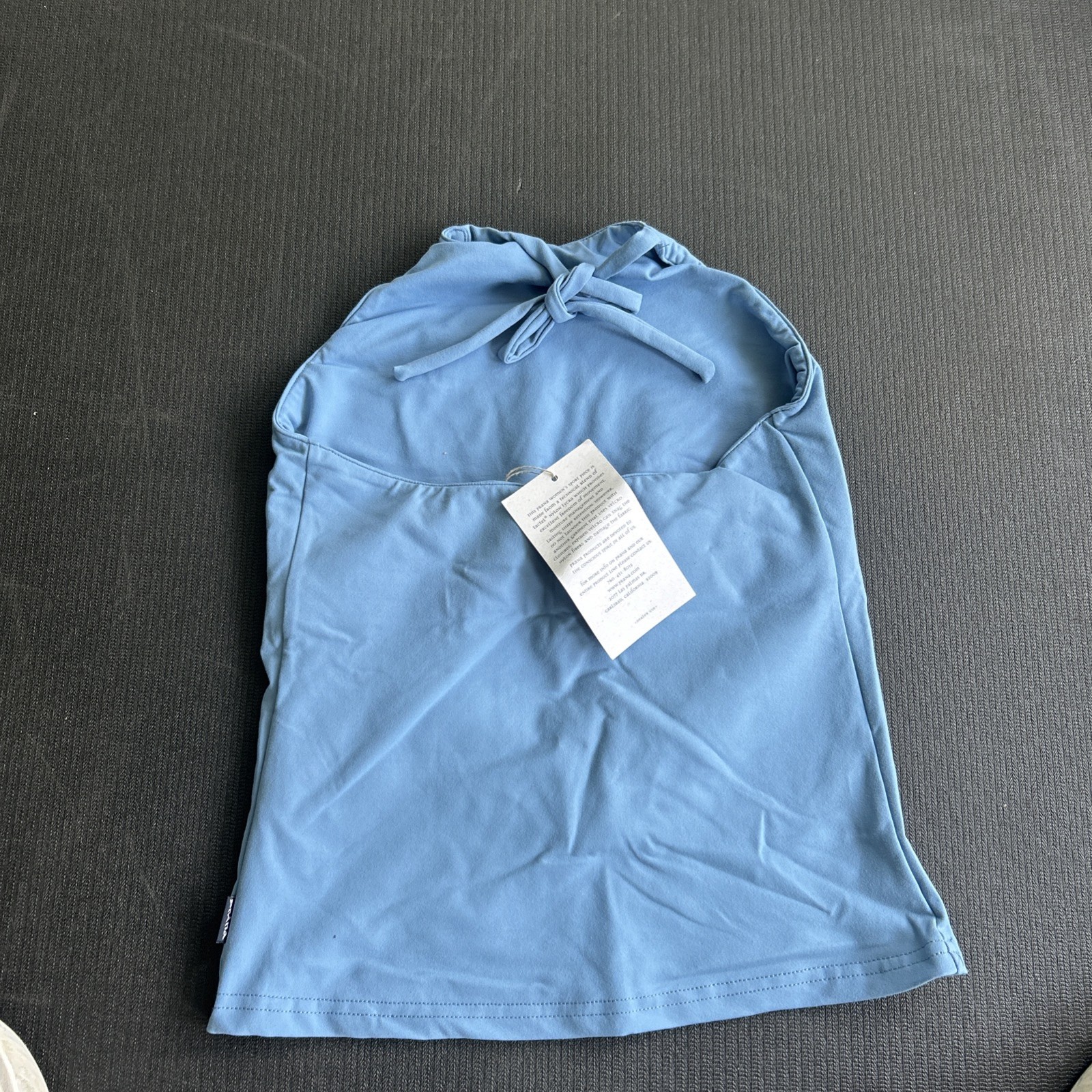 prAna Halter Top Womens Small Blue Tactel Nylon Lycra Stretch Tank New With Tags
