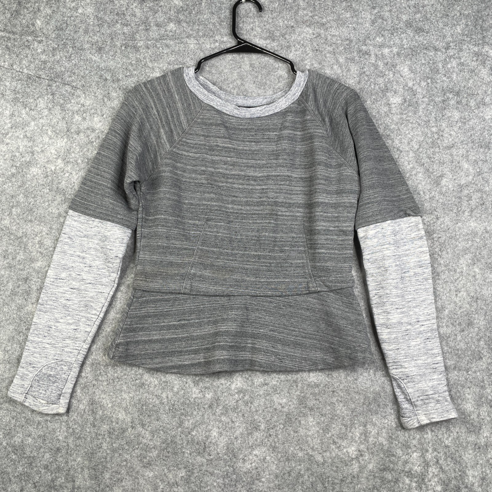 ATHLETA x Derek Lam 10C Sweatshirt Womens Small Terry Crew Yoga 724615 Gray