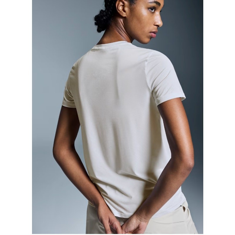 On Damen Laufshirt Core-T Beige | M