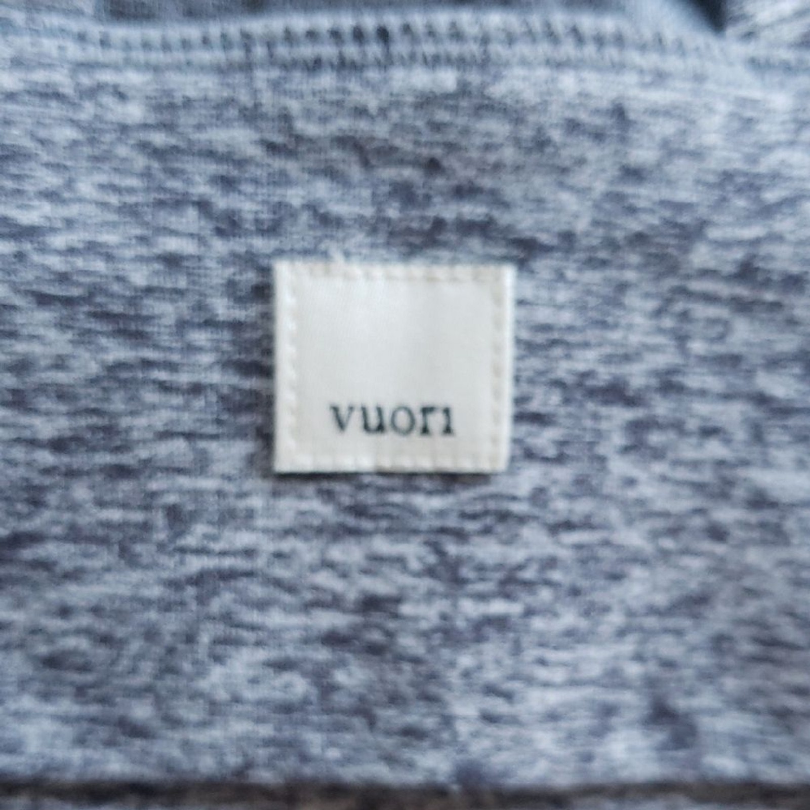 Vuori Heathered Gray Long Line Elevation Ultra Soft Full Coverage Bra Size Large