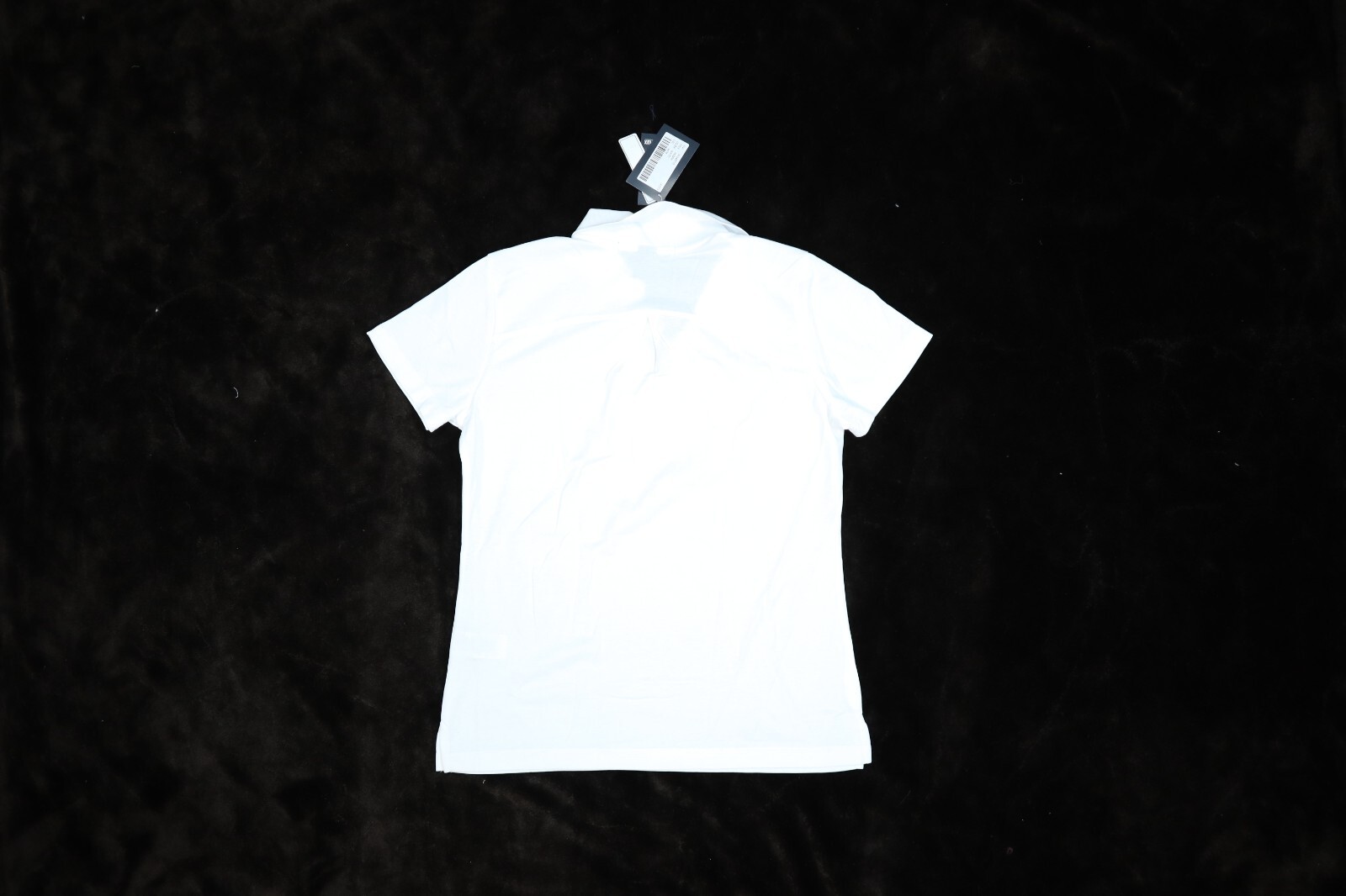 Devon Jones Womens White Moisture Wicking Performance Shirt V Neck Flat Collar M
