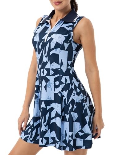 NECK XS BLACK SQUARES – FKEEP WOMEN TENNIS GOLF DRESS SPORT ACTIVE ATHLETIC V