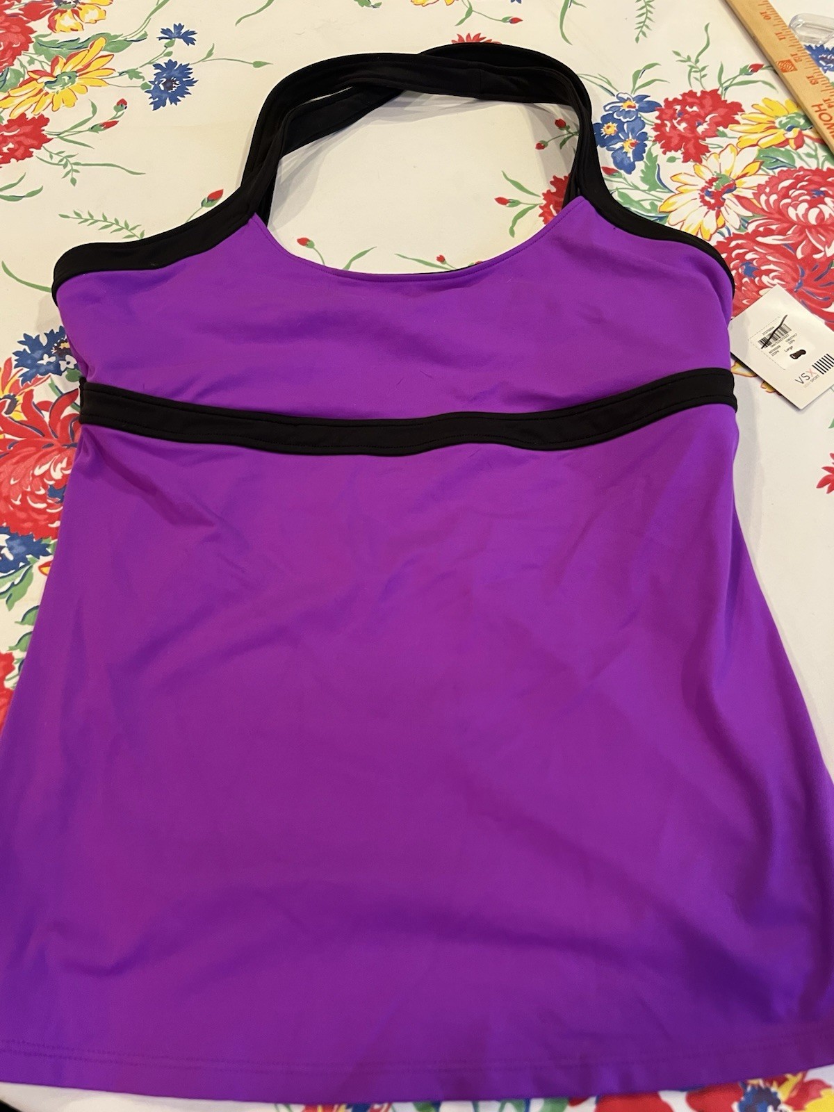 Victoria’s Secret VSX Purple Spaghetti Strap Tank Top Size Large Women’s New NWT