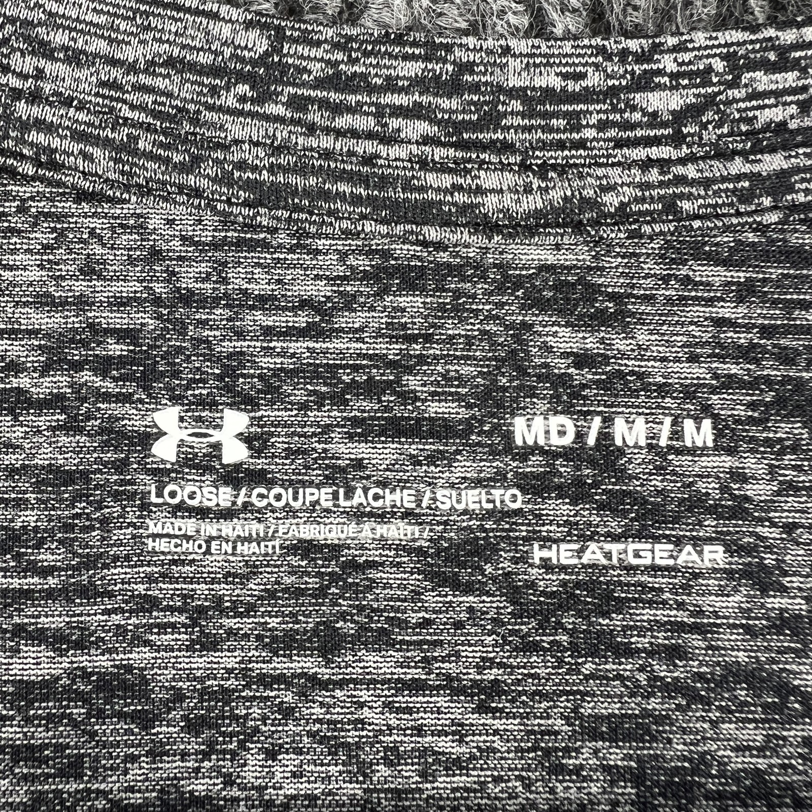 Under Armour Shirt Womens Medium Gray HeatGear Athletic Activewear Loose Fit Top