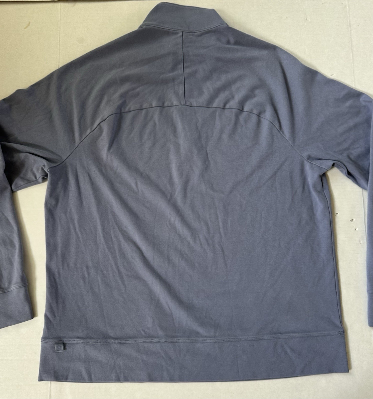 Lululemon Quarter Zip Pullover Long Sleeve Blue Size 44 X 26.5