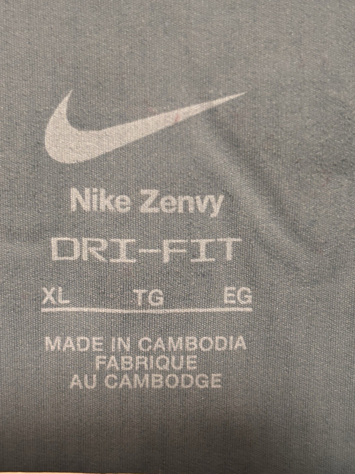 Womens Nike Dri Fit Zenvy Short Sleeve Top Size XL Dusty Blue