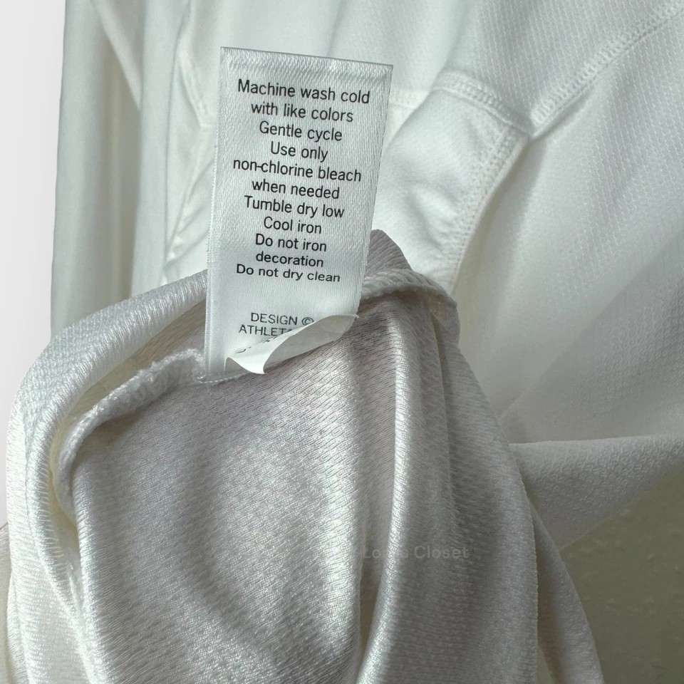 Athleta SMALL White Lightweight Wick It Wader Hoodie Swimsuit Cover Up