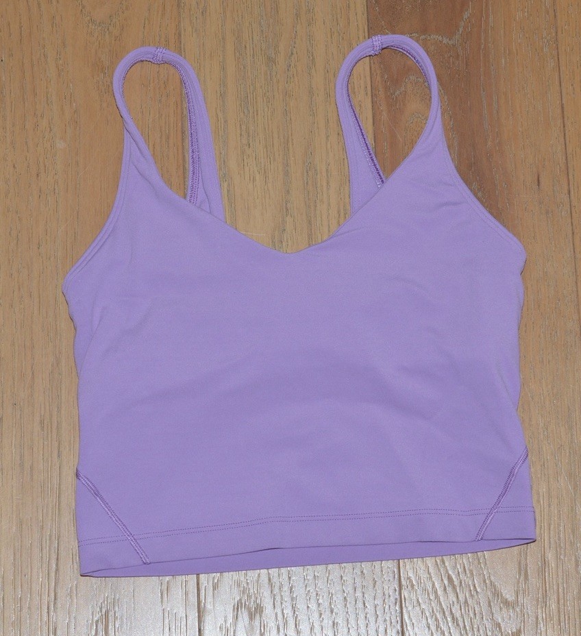 Lululemon Align Tank Size 2 Crop Lilac Light Purple Lavender