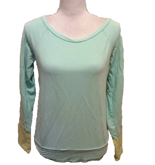 Splits59 Top S Mint Green Chartreuse Keyhole