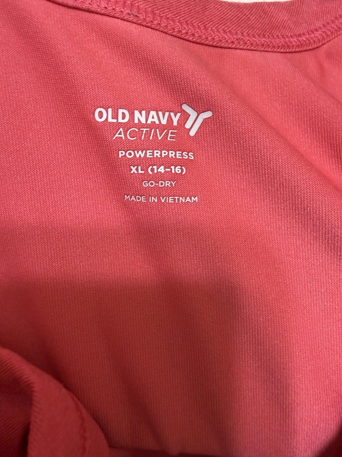 Old Navy Active PowerSoft One-Piece Workout Romper bodysuit– Coral Pink L