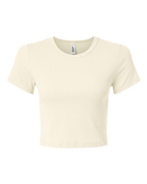 American Apparel Women’s Baby Rib Cropped Tee BR210