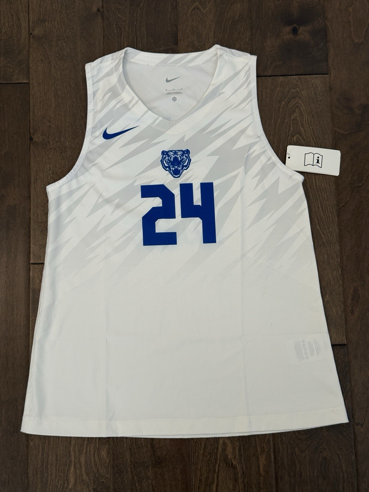 Nike Tigers Digital Hyperelite Volleyball Jersey Sleeveless Women’s M White Blue
