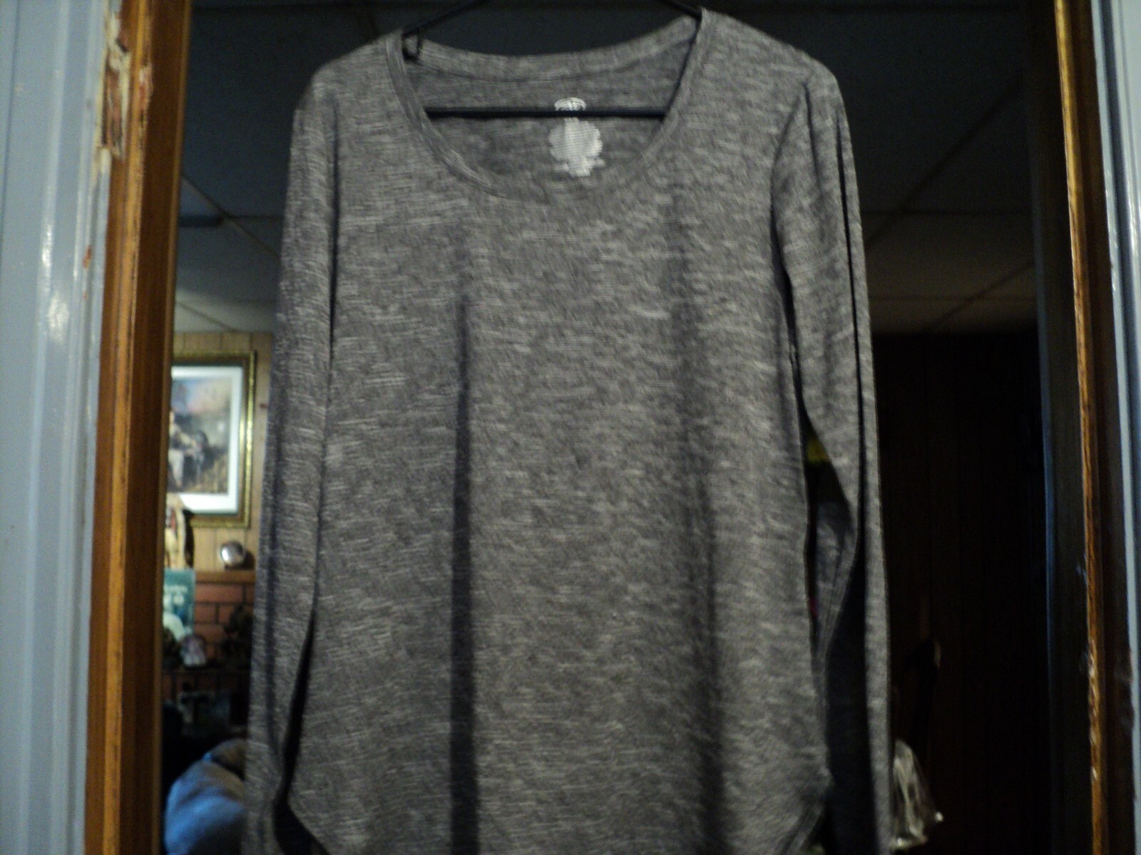 Athletic Black Heather ladies long sleeve top size Medium 8-10 New with tag