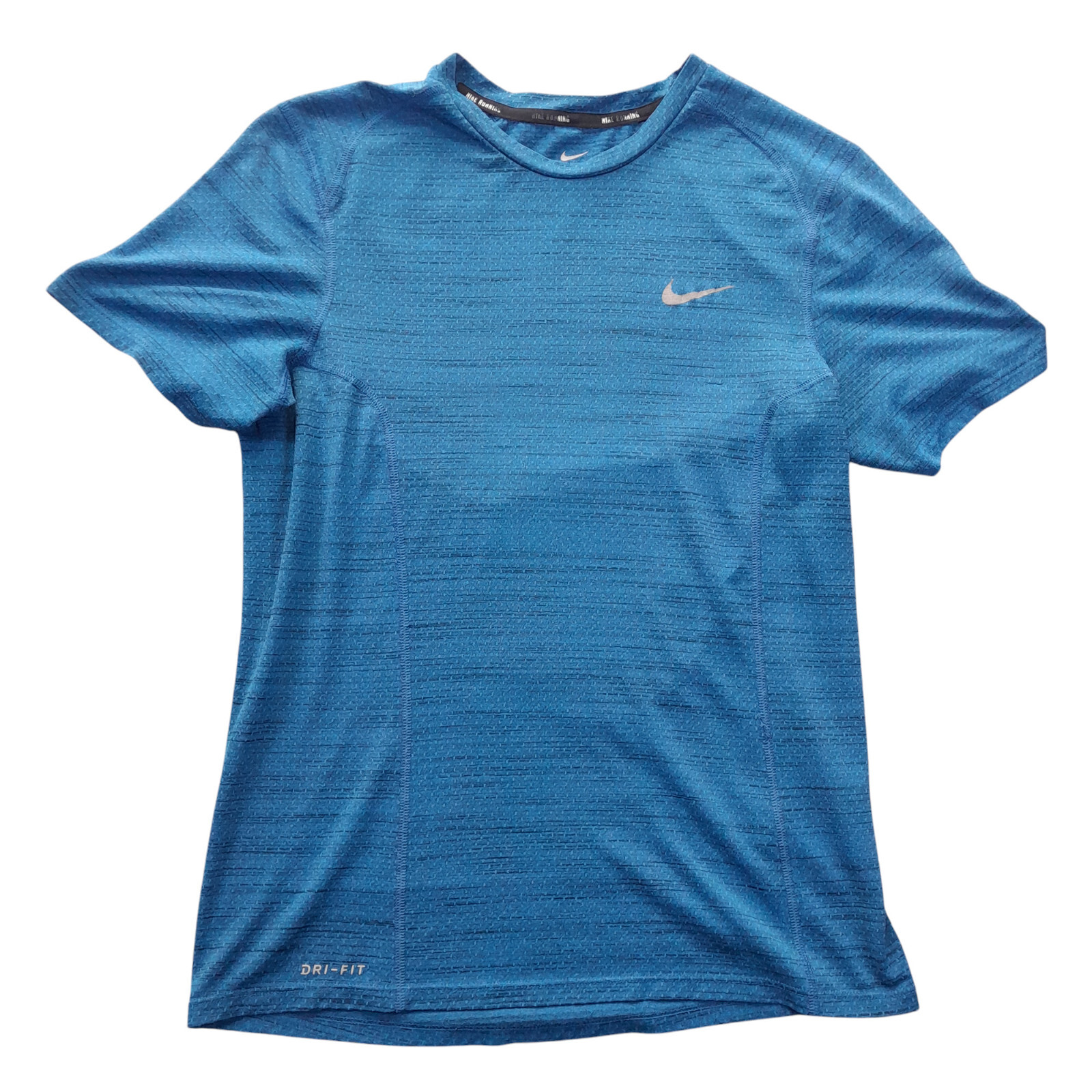 Nike Dri-fit running shirt Women Small/blue+black blended colors/short sleeves
