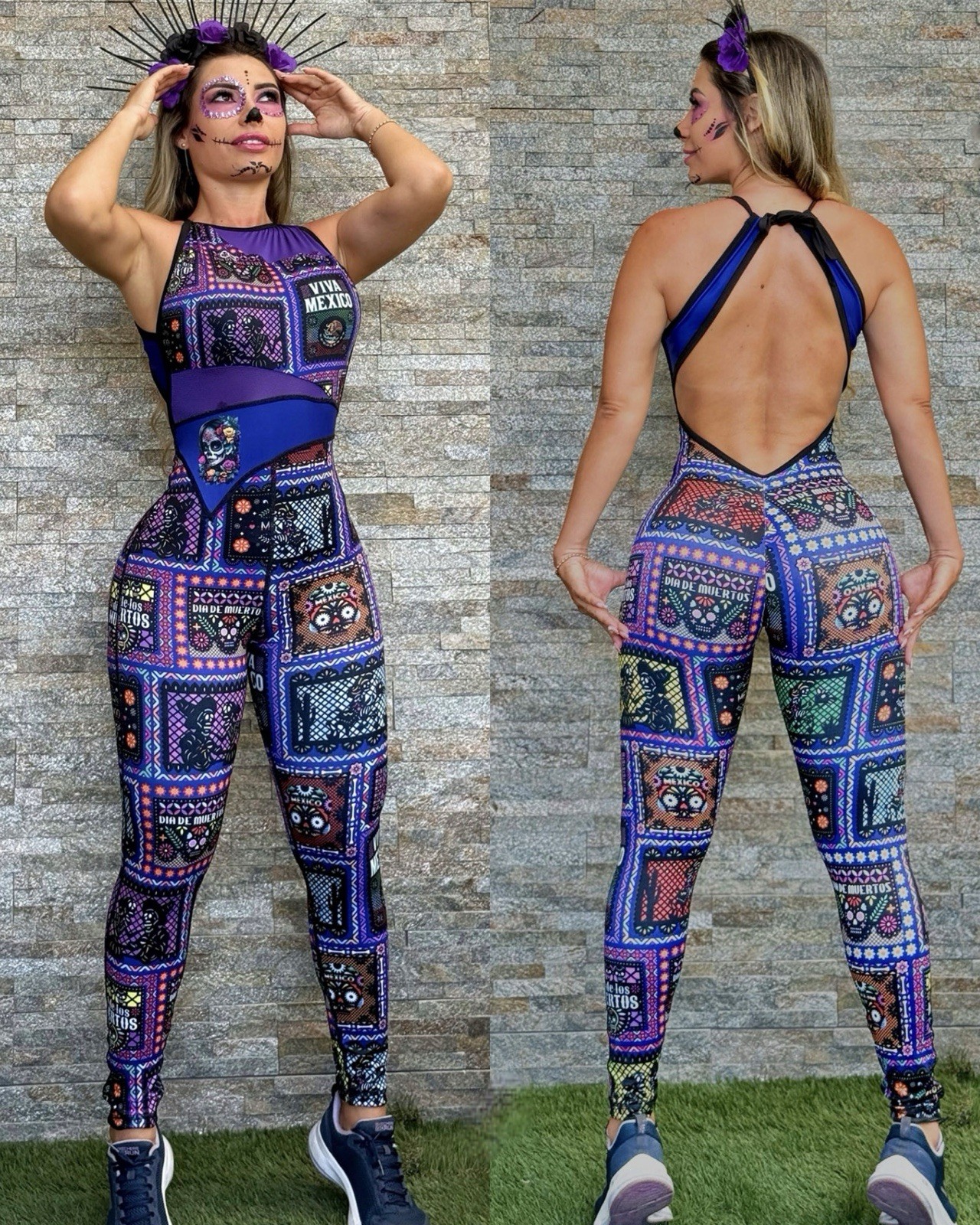 Colombian Brazilian Women’s Jumpsuit Enterizo Microfiber S M L Active Casual