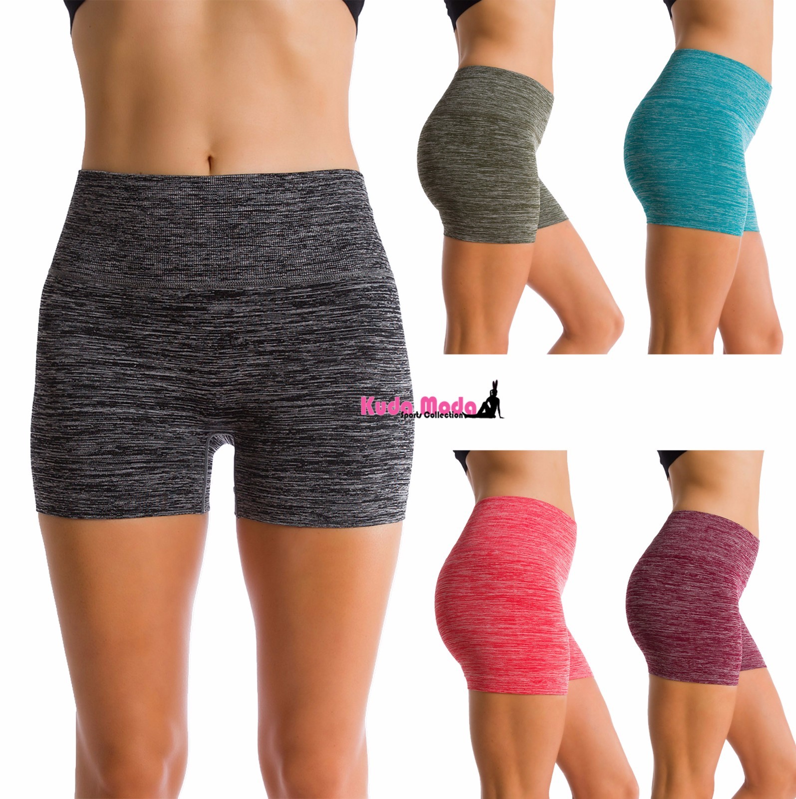 Women’s Cycling Biking Mini Bike Shorts Wide Waist Yoga Sports Pants