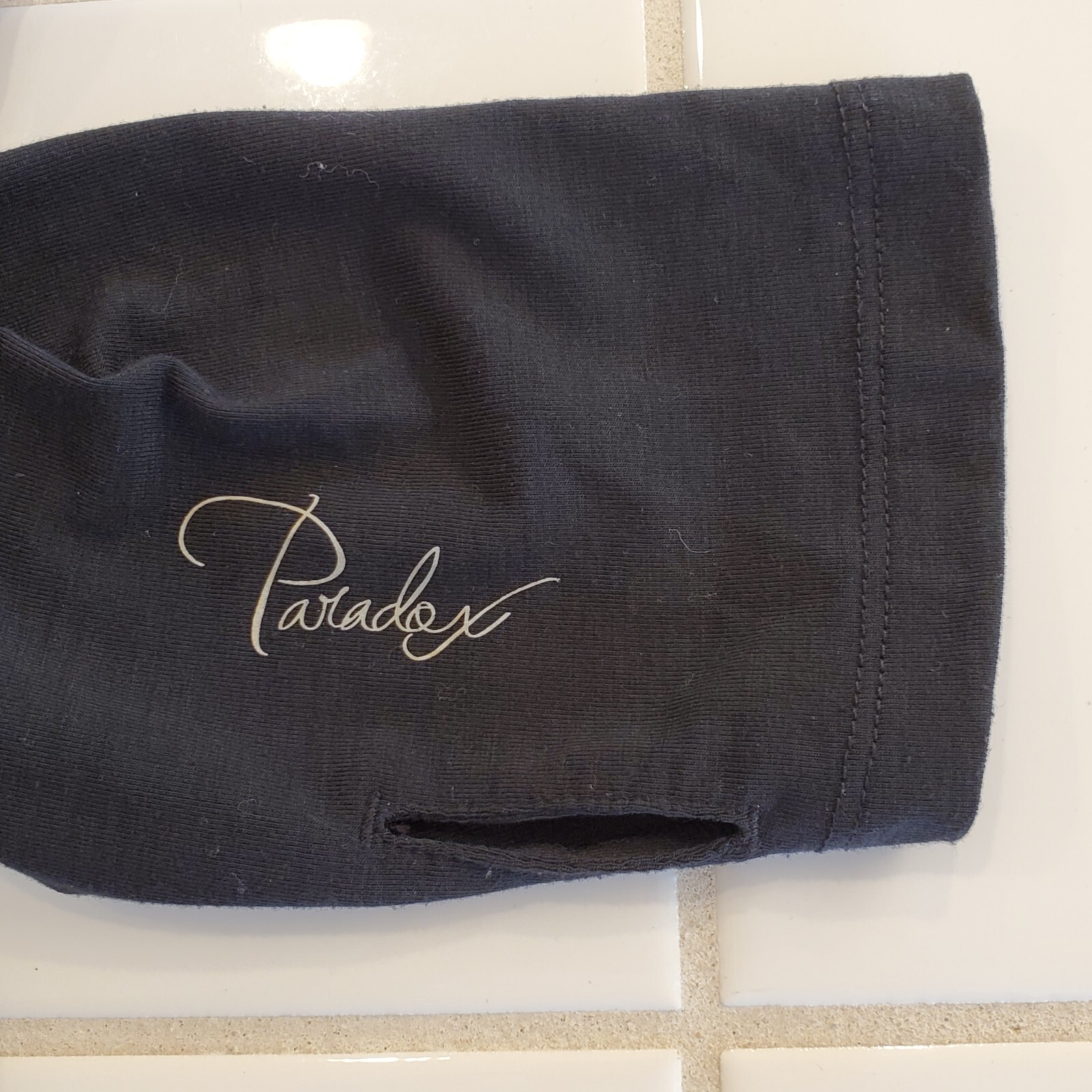 Merino Blend by Paradox Black Top Women’s Size Large 1/4 Zip Polyester Wool VGUC