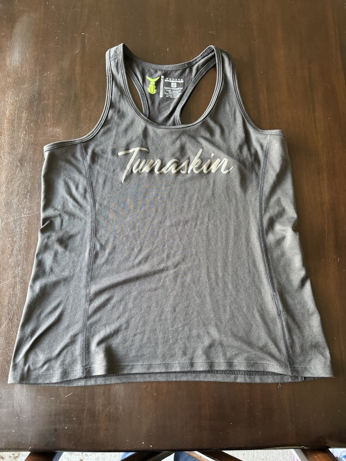 Tunaskin Women’s Ladies Black Active Fishing Sun Beach Tank Sz S Small