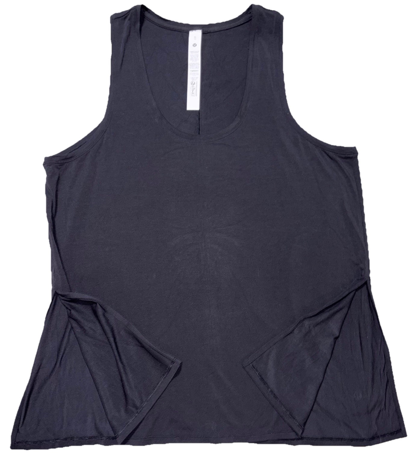 NWT🎀LULULEMON🎀XLARGE🎀MODAL SILK SIDE SPLIT TANK🎀4-WAY STRETCH🎀BLACK $58