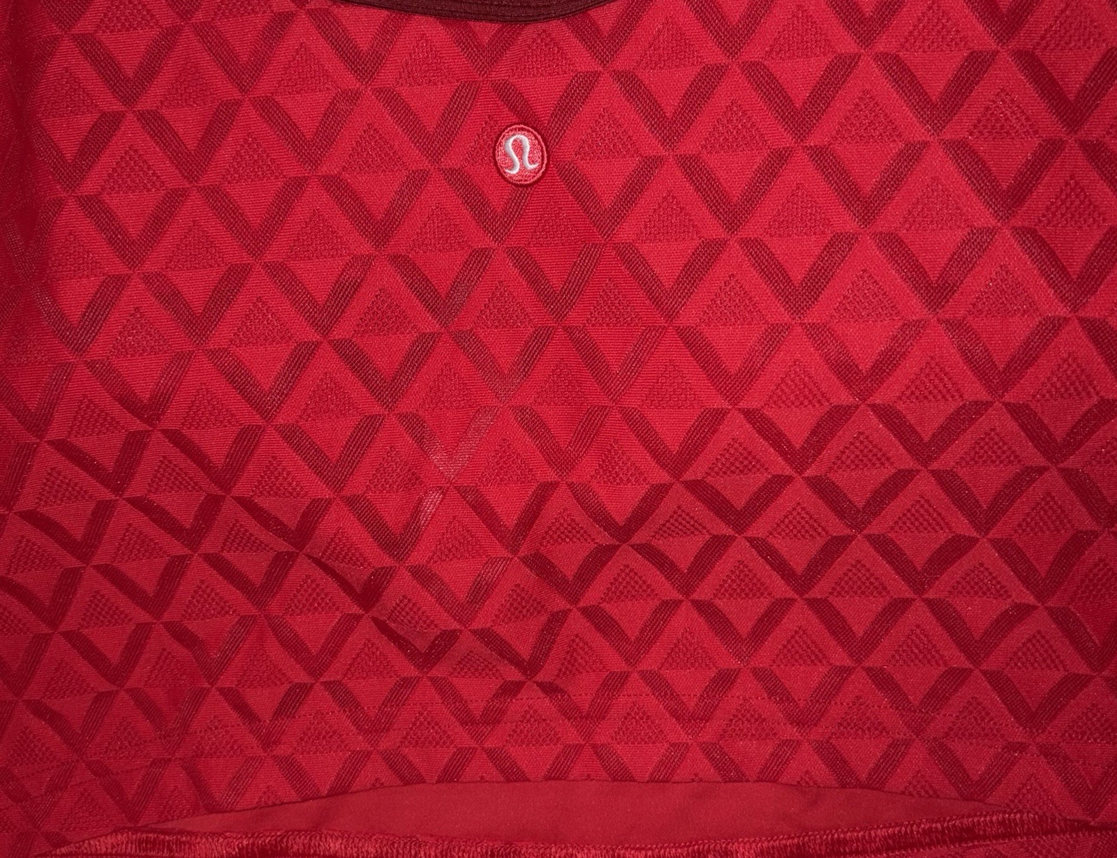 NWT🏓LULULEMON🏓X-LARGE🏓TEXTURED MESH TENNIS TANK🏓LULU RED/DARK SPORT RED🏓$68