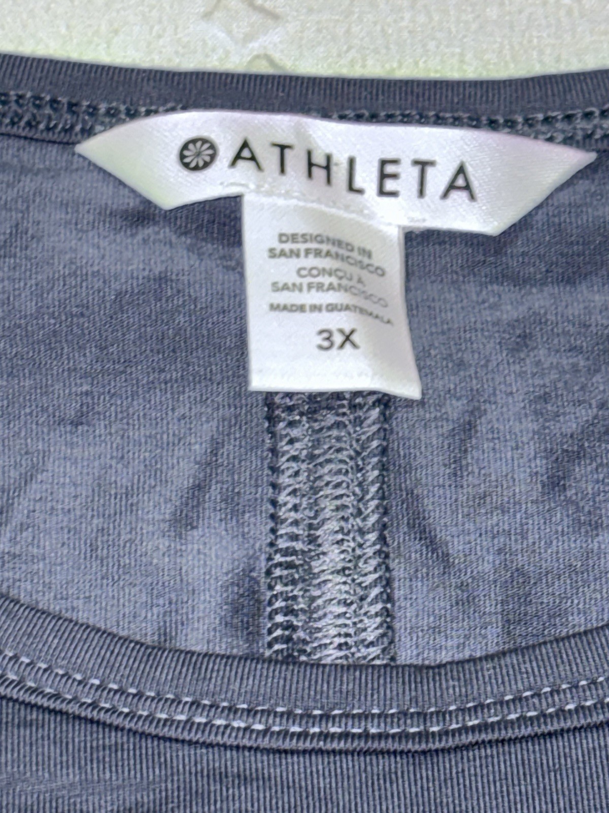Athleta Essential Long Sleeve Top Women’s 3X Power of She Blue Stretch NWT